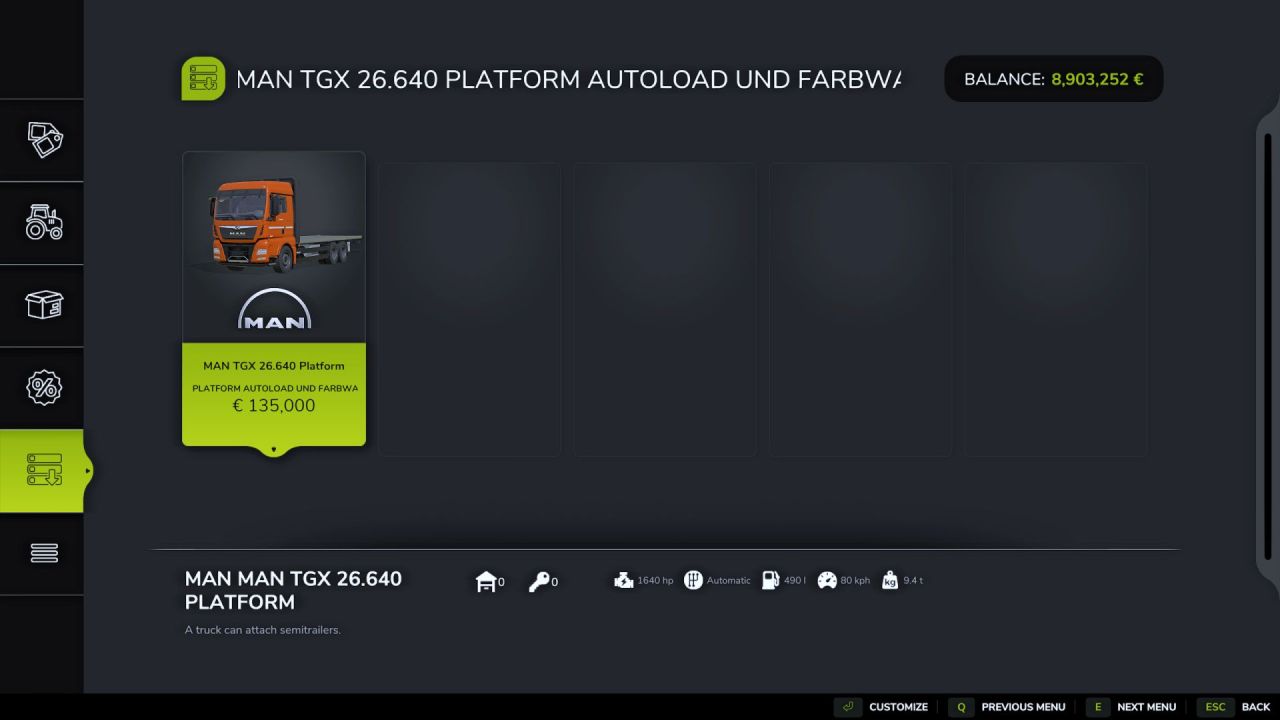 Потужний Вантажівка MAN TGX 26640 Autoload для Farming Simulator 25