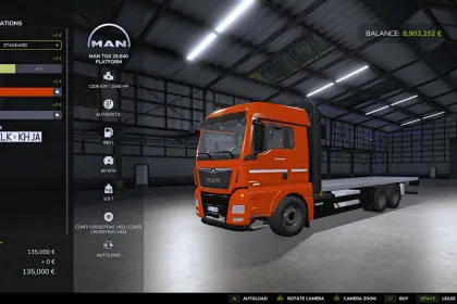 Powerful Truck MAN TGX 26640 Autoload for Farming Simulator 25
