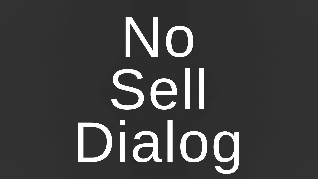Efficient No Sell Dialog Mod for Farming Simulator 25