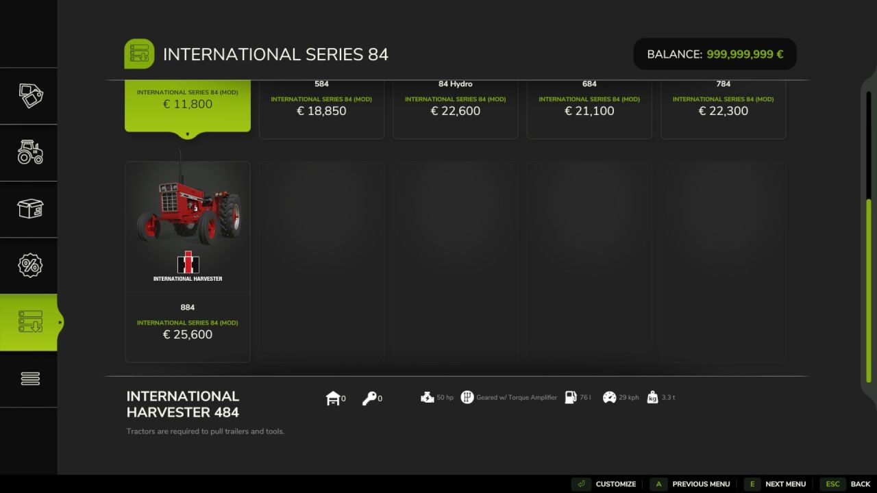 Ефективний Трактор International Series 84 для Вашого Поля