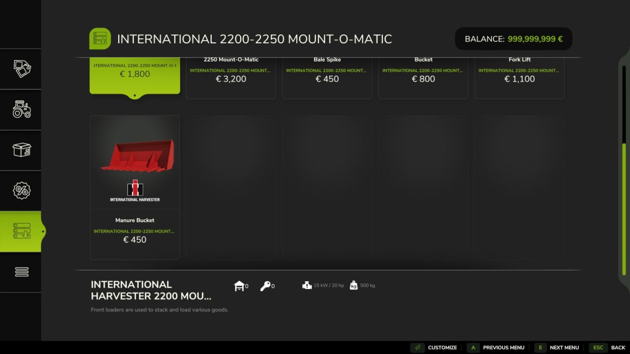 Надійний Навантажувач International 2000 для Ефективного Фермерства