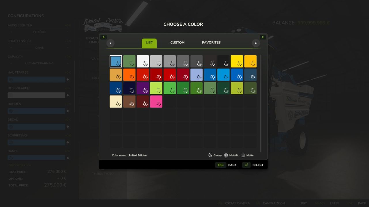 Effektives Mod Braud 9090X Olive Limited Edition für Farming Simulator 25