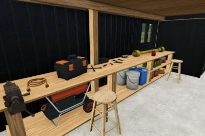 Efficient Shop 60x90 for Farming Simulator 25
