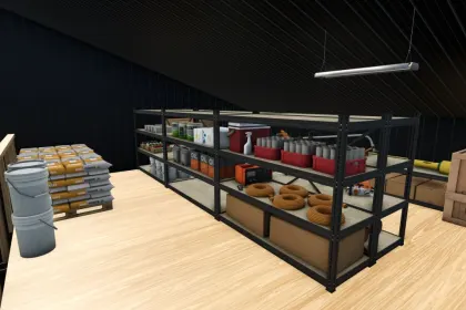 Efficient Shop 60x90 for Farming Simulator 25