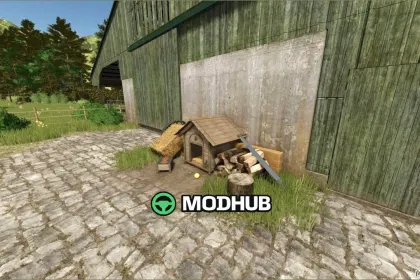 Привабливий Будинок для Собак з Декорацією FS25 Мод