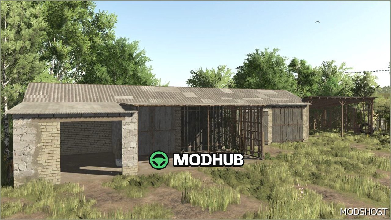 Mod Budynek z Szopą FS25 - Praktyczny i Stylowy