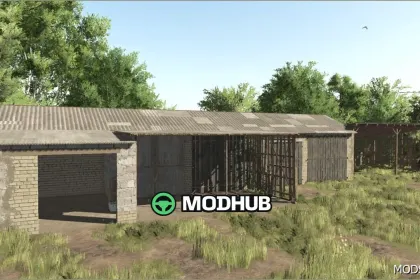 Mod Budynek z Szopą FS25 - Praktyczny i Stylowy — 2