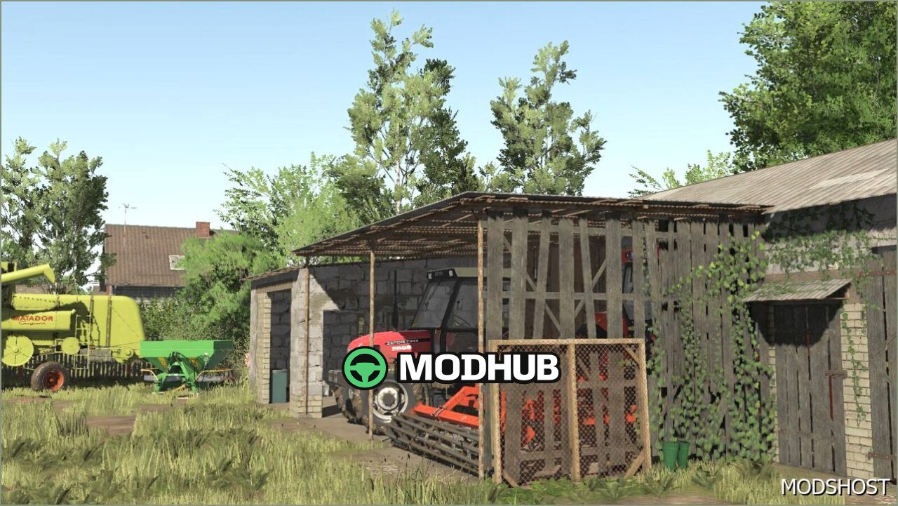 Mod Budynek z Szopą FS25 - Praktyczny i Stylowy