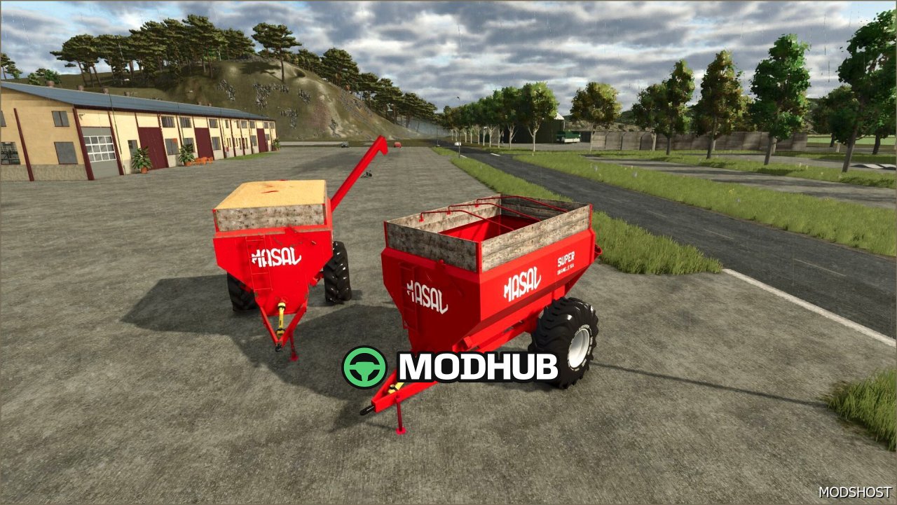 Mod Przyczepy Masal 90 FS25 - Potężny i Przestronny