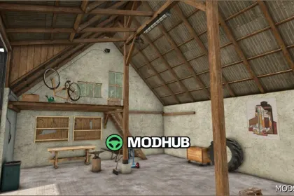 Величезний гараж ручної роботи FS25 – просторий та зручний