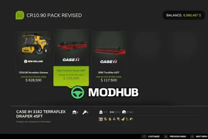 Мод на Комбайни CR10.90 Pack Revised v1.6.0.0 для Фермер Симулятор 25 — 4
