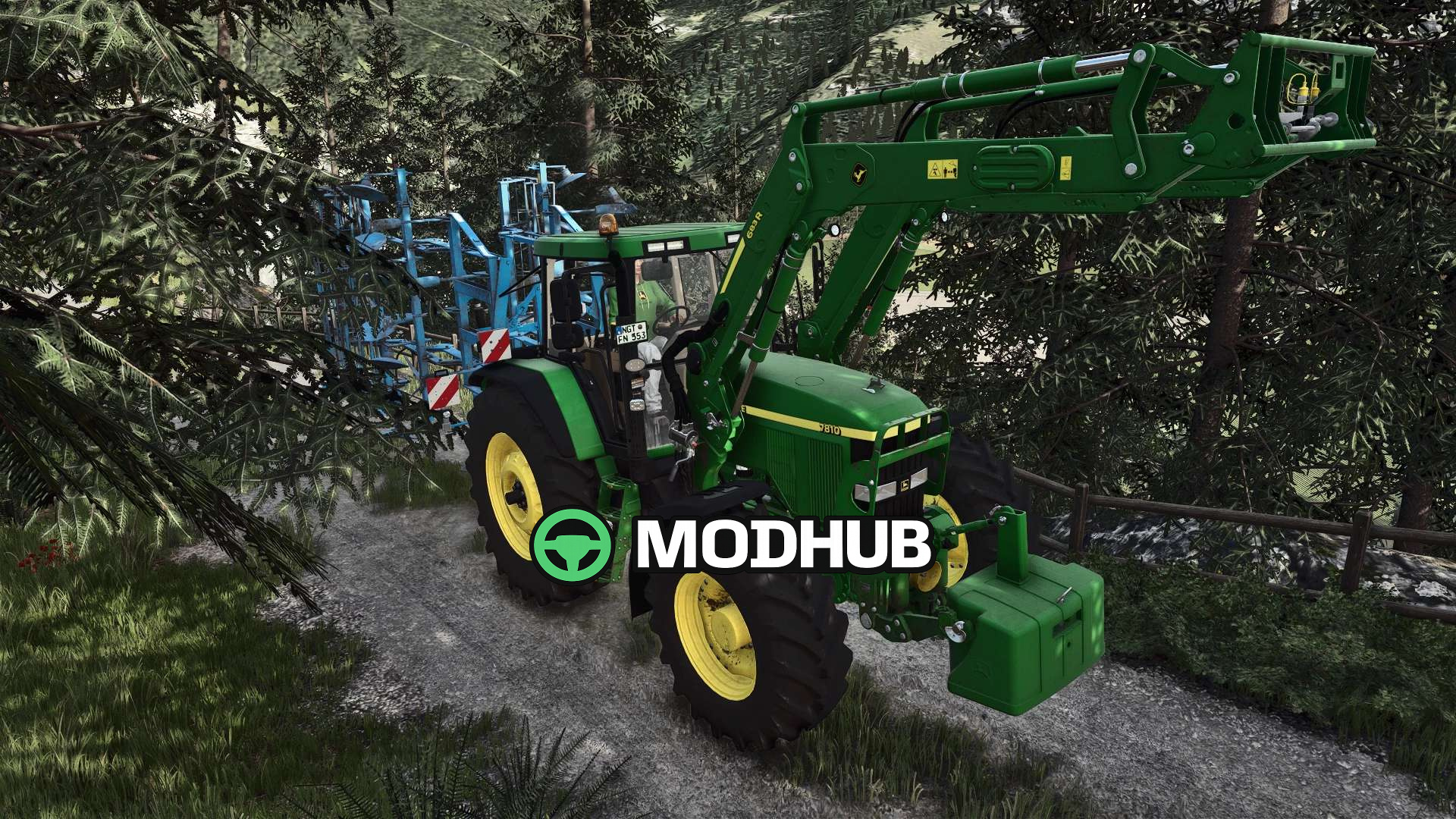 Mod na Traktory John Deere 7810 FR12 v1510 dla Farming Simulator 25