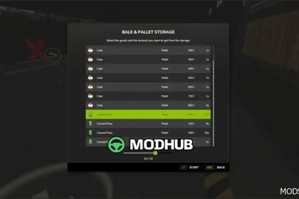 Зручний мод Storage Dialog Plus FS25