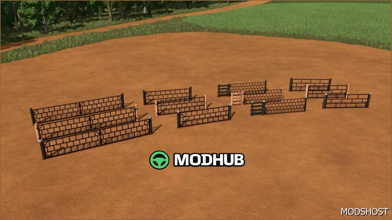 Pakiet Ogrodzeń Farmy BR FS25 - Urokliwy Mod Dekoracyjny