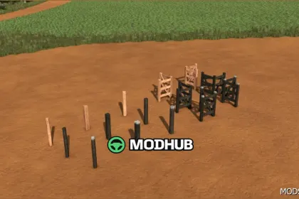 Pakiet Ogrodzeń Farmy BR FS25 - Urokliwy Mod Dekoracyjny — 3