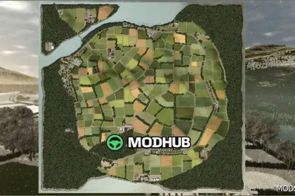 Wyspa Ebony FS25: Czarująca Mapa Europejska