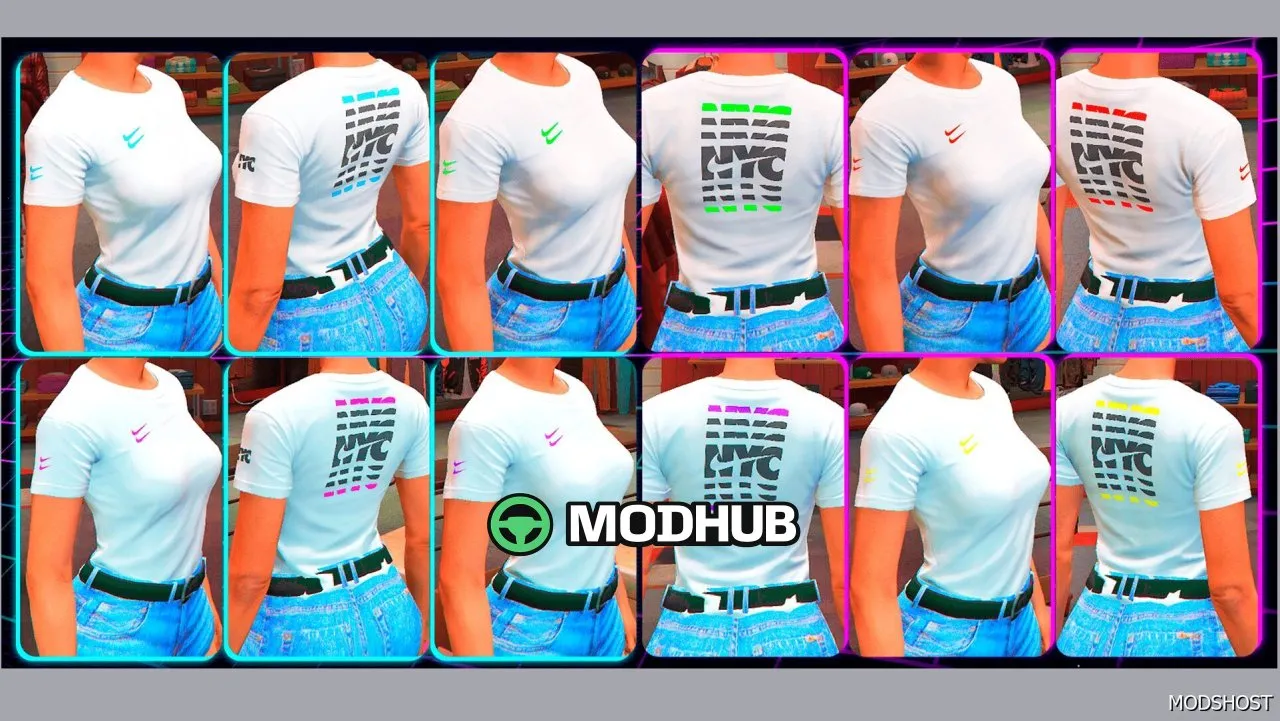 Стильна Nike NYC футболка для MP Female - GTA 5