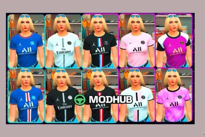 Стильна футболка PSG для MP жінки GTA 5