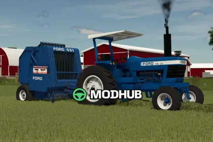 Мод на Тюкові прес-підбирачі Ford 551 Baler для Фермер Симулятор 25