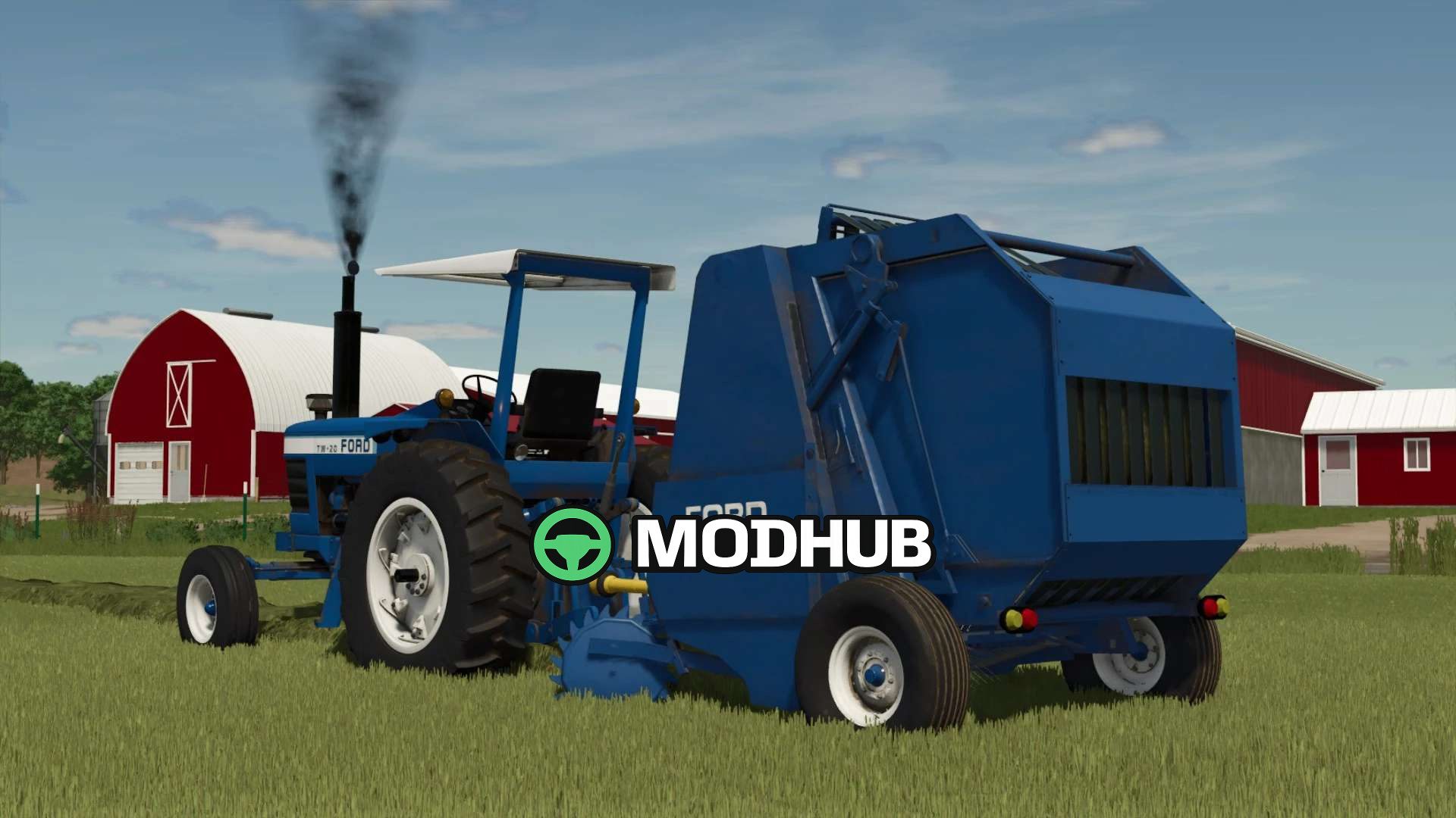 Мод на Тюкові прес-підбирачі Ford 551 Baler для Фермер Симулятор 25
