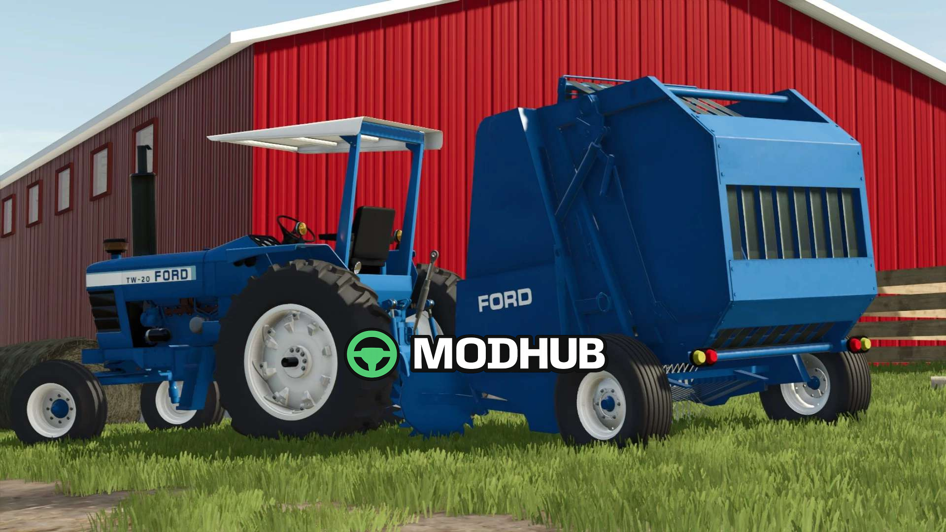 Мод на Тюкові прес-підбирачі Ford 551 Baler для Фермер Симулятор 25