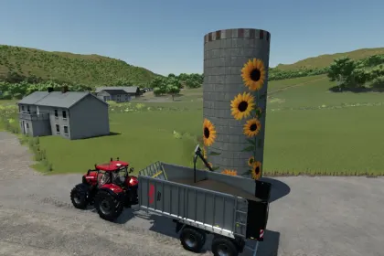 Пакет ринку та складу соняшнику для Farming Simulator 25