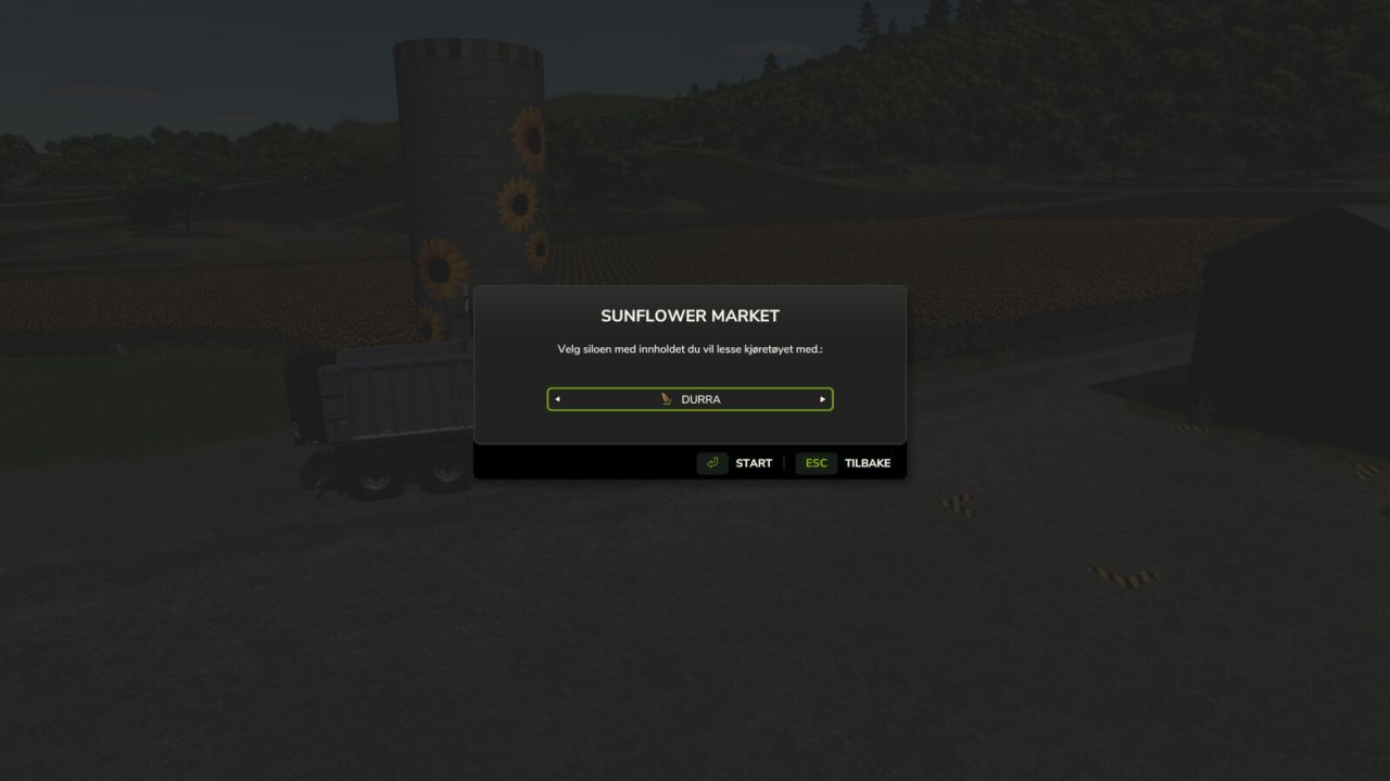Пакет ринку та складу соняшнику для Farming Simulator 25