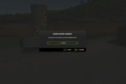 Пакет ринку та складу соняшнику для Farming Simulator 25