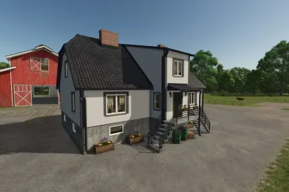 Ремонтований будинок у Польщі для Farming Simulator 25