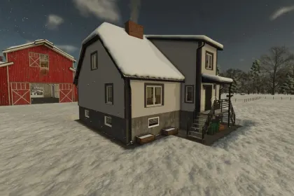 Ремонтований будинок у Польщі для Farming Simulator 25