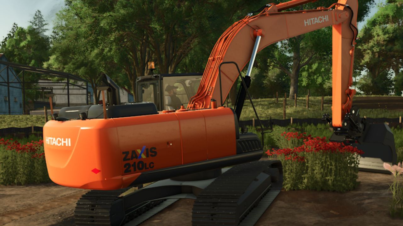 Excavator Hitachi ZX210 for Farming Simulator 25