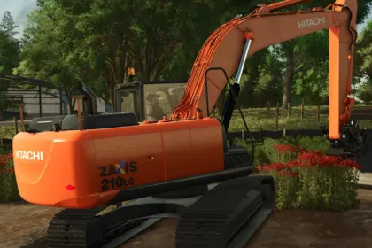 Екскаватор Hitachi ZX210 для Farming Simulator 25