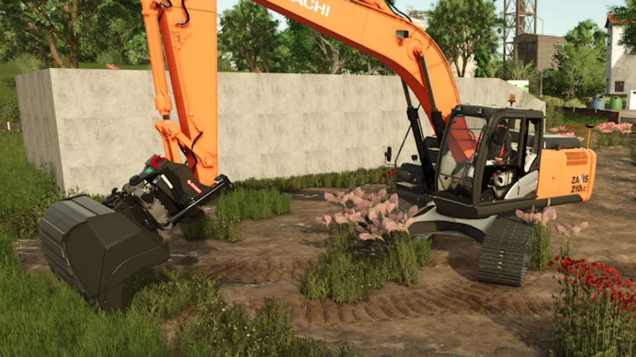 Excavator Hitachi ZX210 for Farming Simulator 25