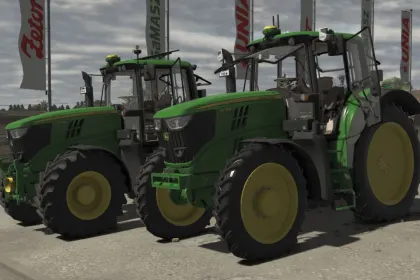 Трактор John Deere 6170M для Farming Simulator 25