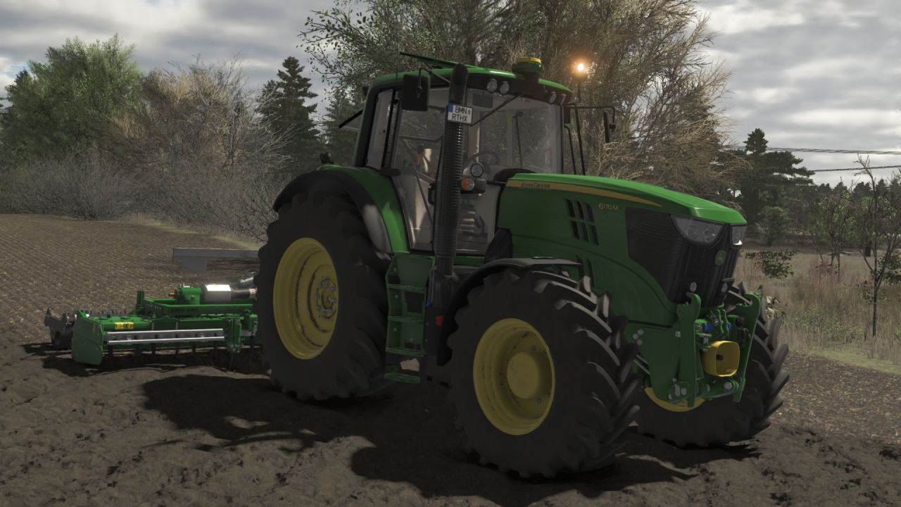Трактор John Deere 6170M для Farming Simulator 25