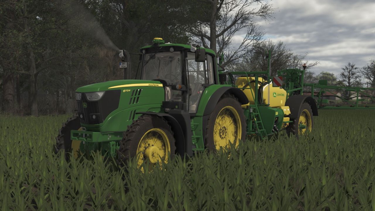 Трактор John Deere 6170M для Farming Simulator 25