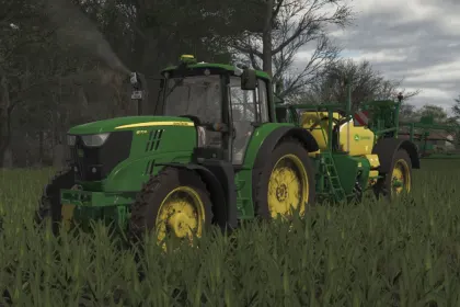 Трактор John Deere 6170M для Farming Simulator 25