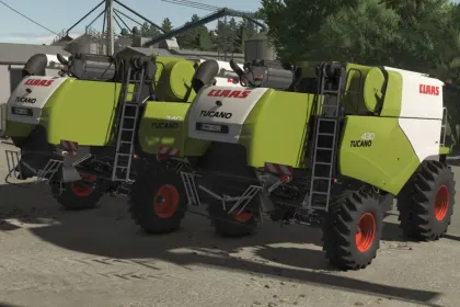 Комбайн Claas Tucano Pack для Farming Simulator 25