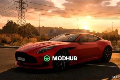 Car Aston Martin DB12 2023 for Euro Truck Simulator 2