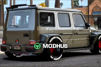 Fahrzeug Mercedes G63 Bodykit Liberty Walk für GTA 5