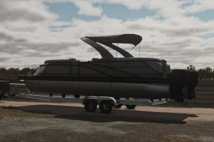 2025 Bennington Q Line — понтонний човен і причіп для Farming Simulator 25 — 2