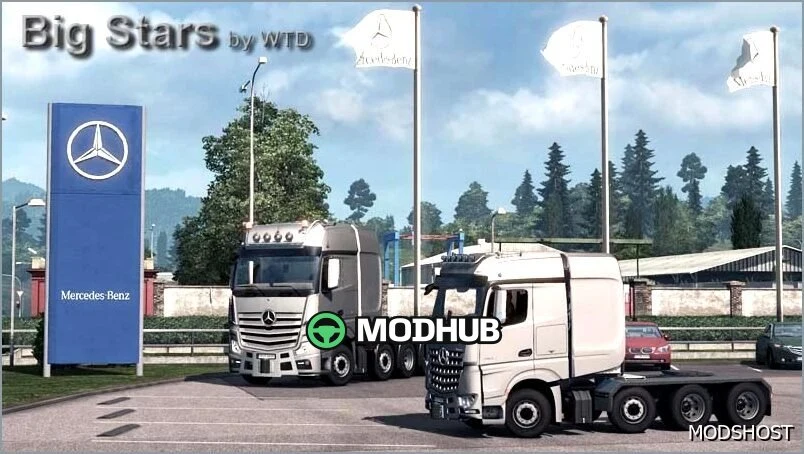 Вантажівка BIG Stars – Actros/Arocs SLT V1.9.0 для Euro Truck Simulator 2