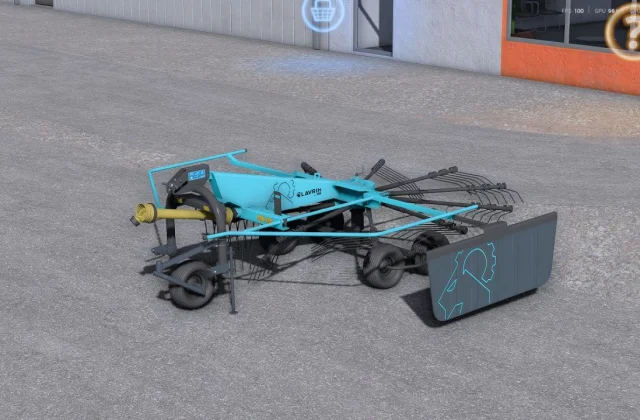 Граблі Lavrih FieldFlow 386 для Farming Simulator 22