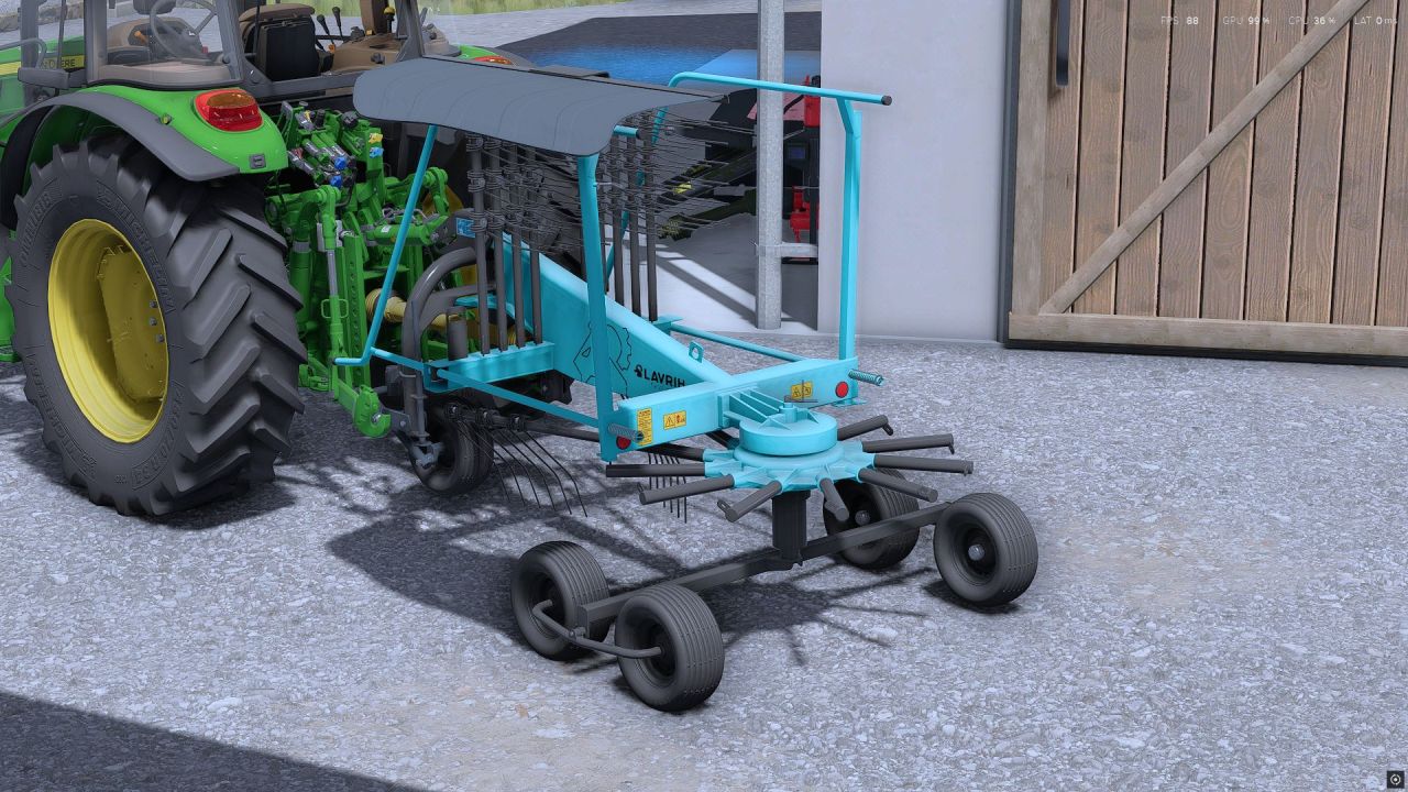 Rake Lavrih FieldFlow 386 for Farming Simulator 22