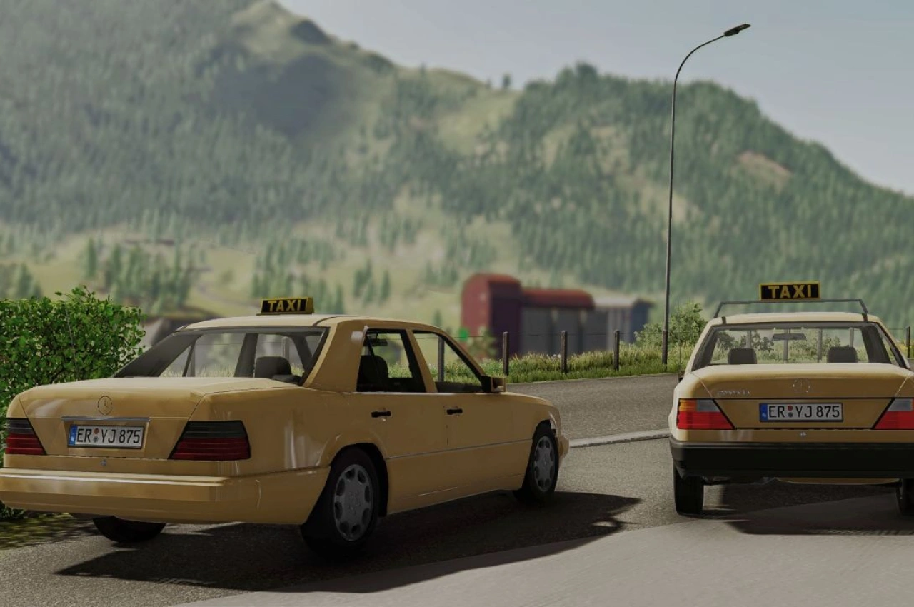 Автомобіль Mercedes Benz W124 для Farming Simulator 22