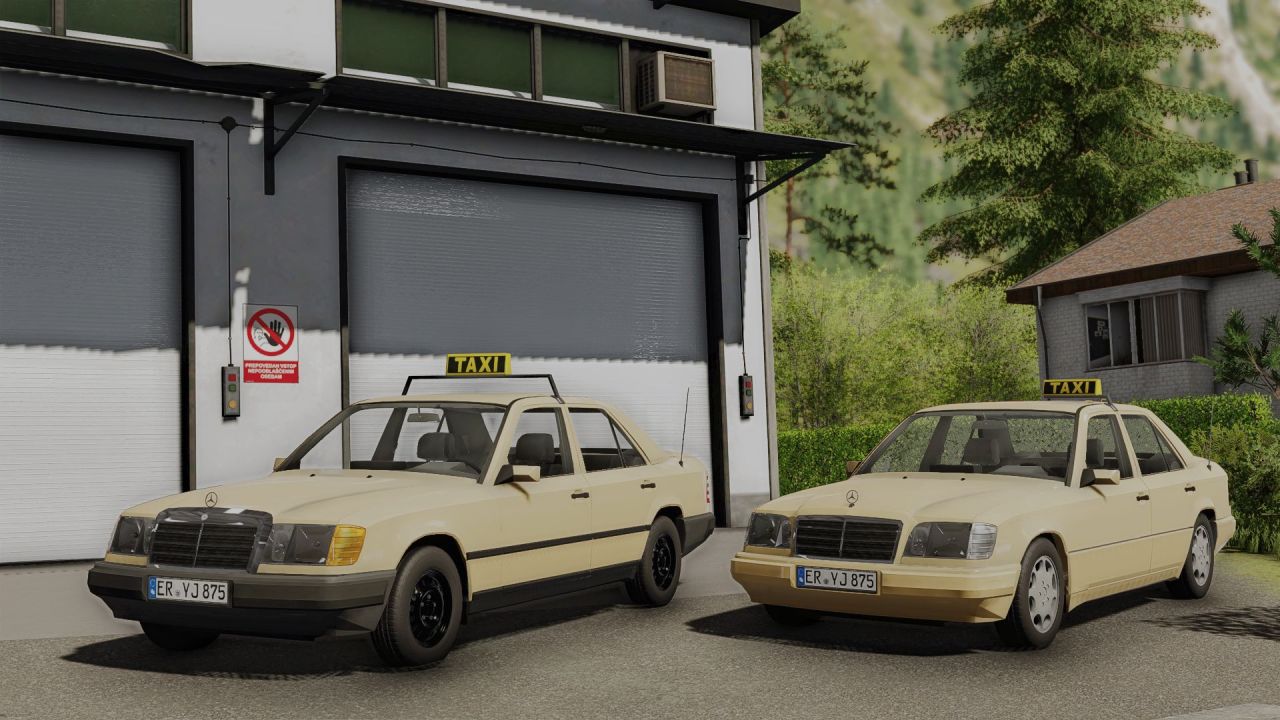 Auto Mercedes Benz W124 für Farming Simulator 22