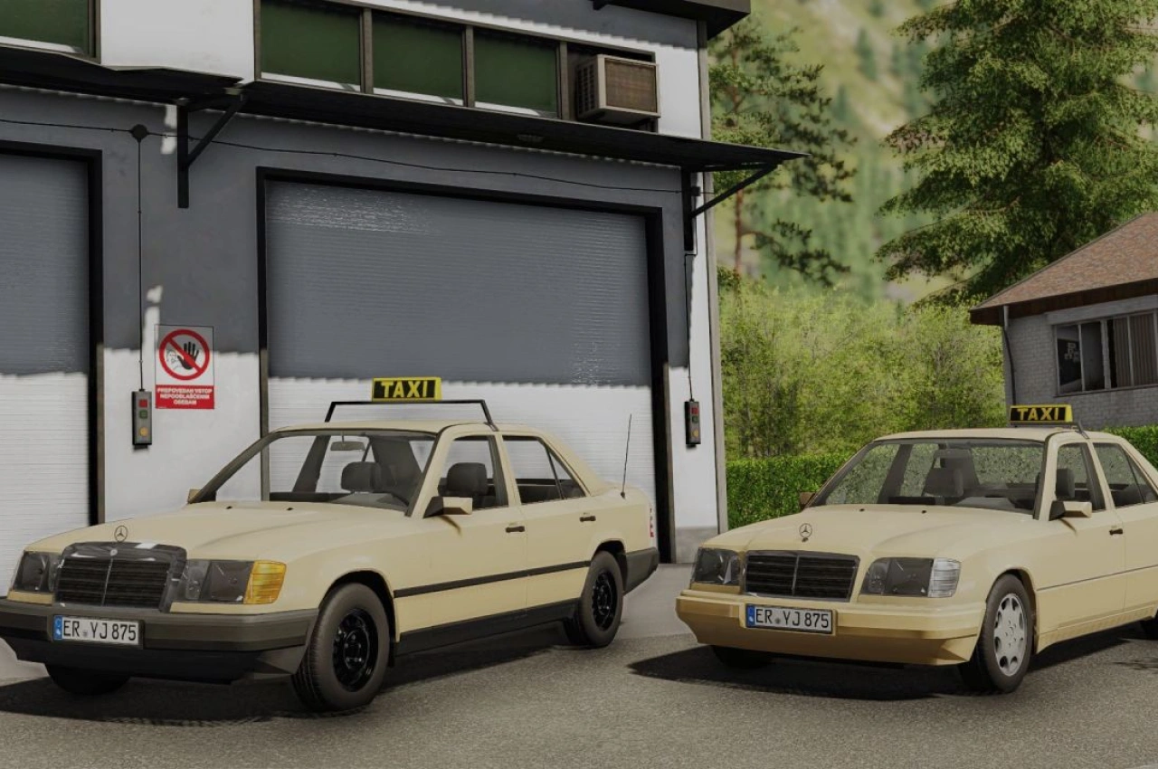 Автомобіль Mercedes Benz W124 для Farming Simulator 22