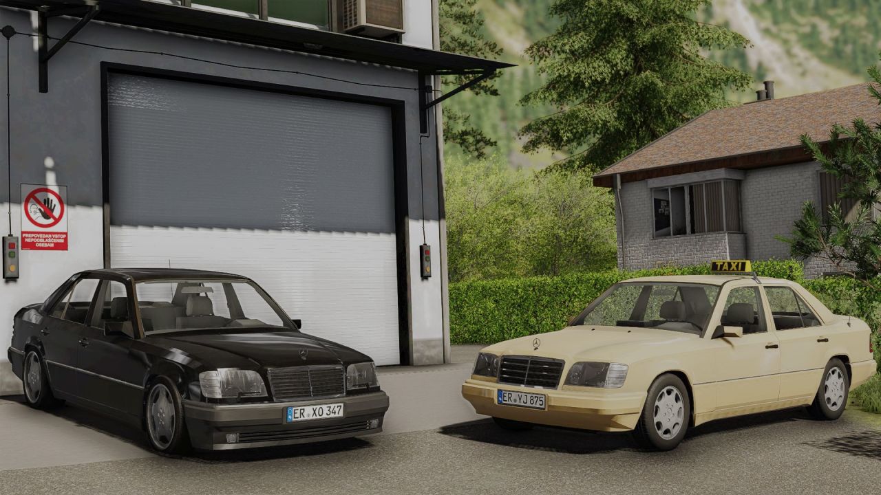 Auto Mercedes Benz W124 für Farming Simulator 22