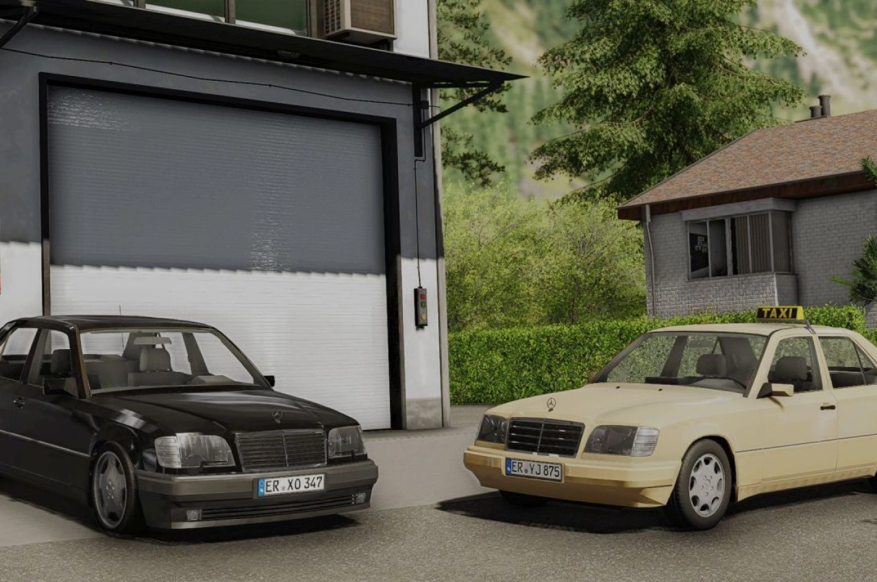 Автомобіль Mercedes Benz W124 для Farming Simulator 22