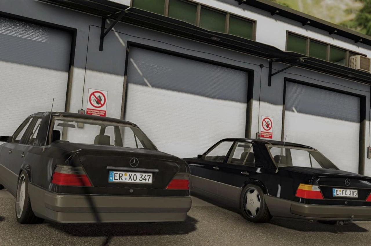 Автомобіль Mercedes Benz W124 для Farming Simulator 22